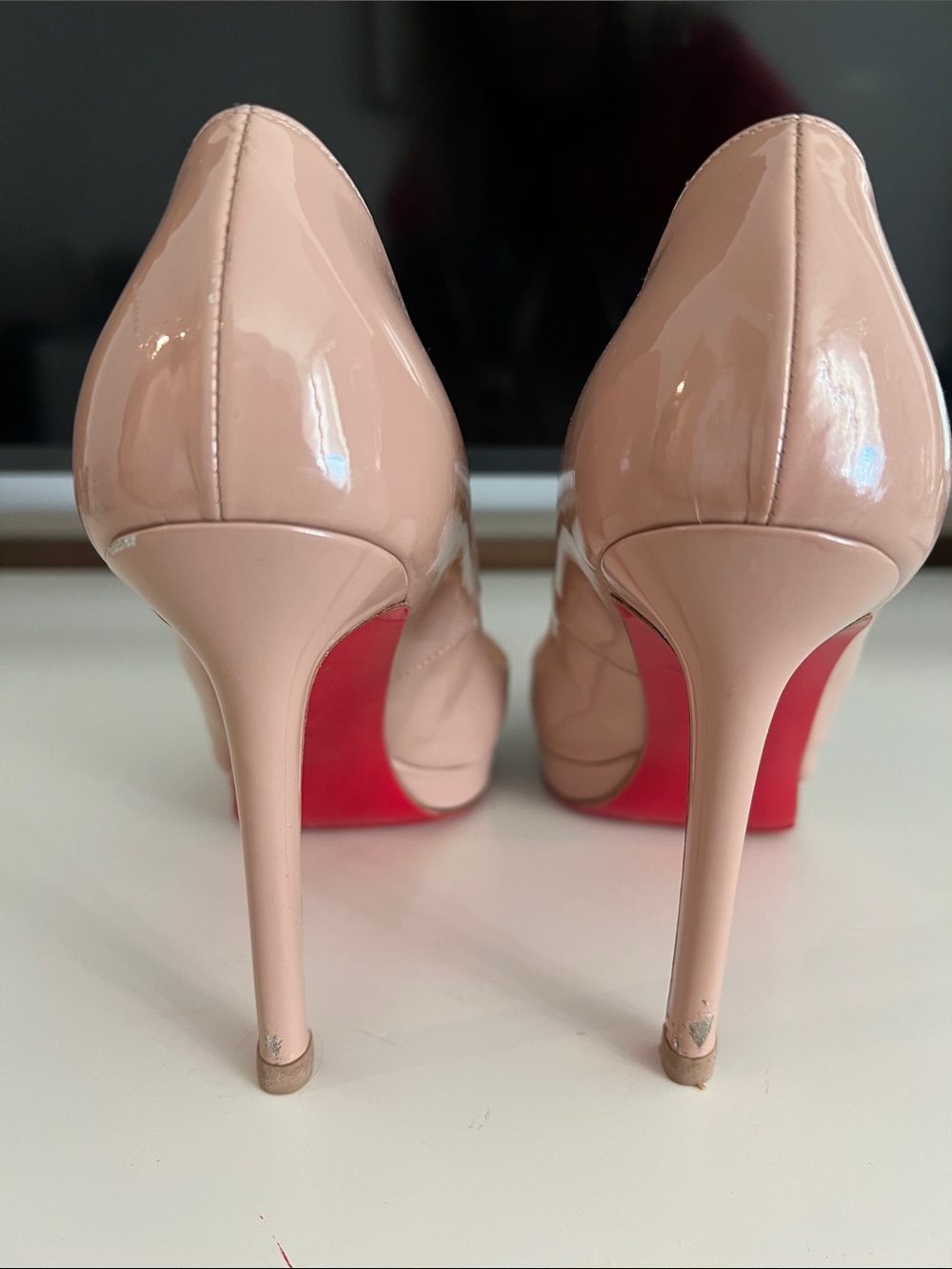 Christian Louboutin Patent Leather Pointed-Toe Pumps - Picture 3 of 10